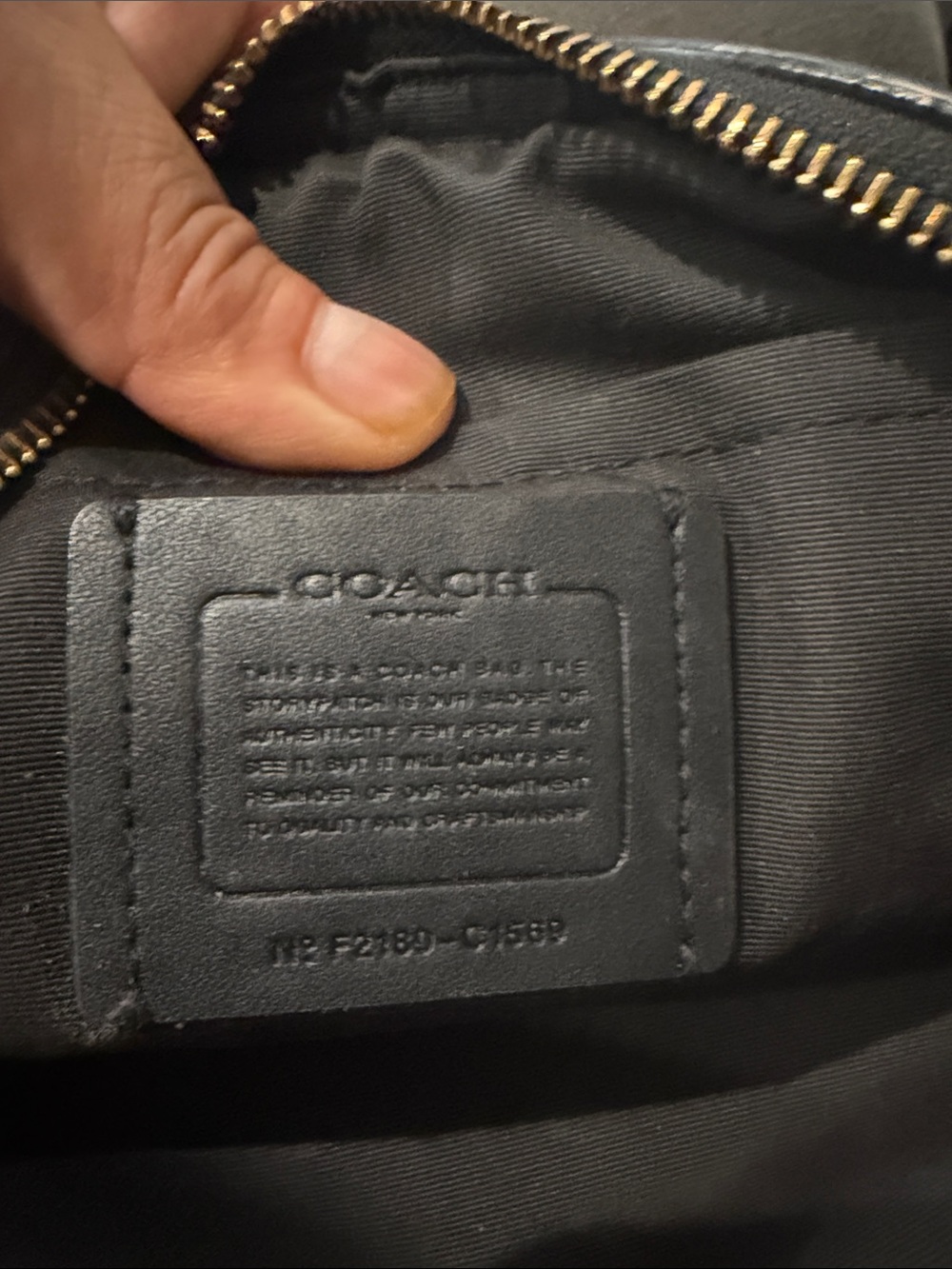 Coach Black Quilted Leather crossbody jet Bag with Gold Hardware - Picture 8 of 12